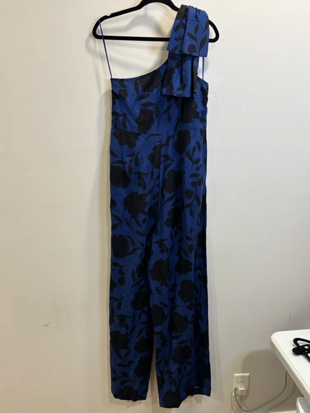Kate Spade New York x Target Linen Blend One Shoulder Wide Leg Jumpsuit Romper